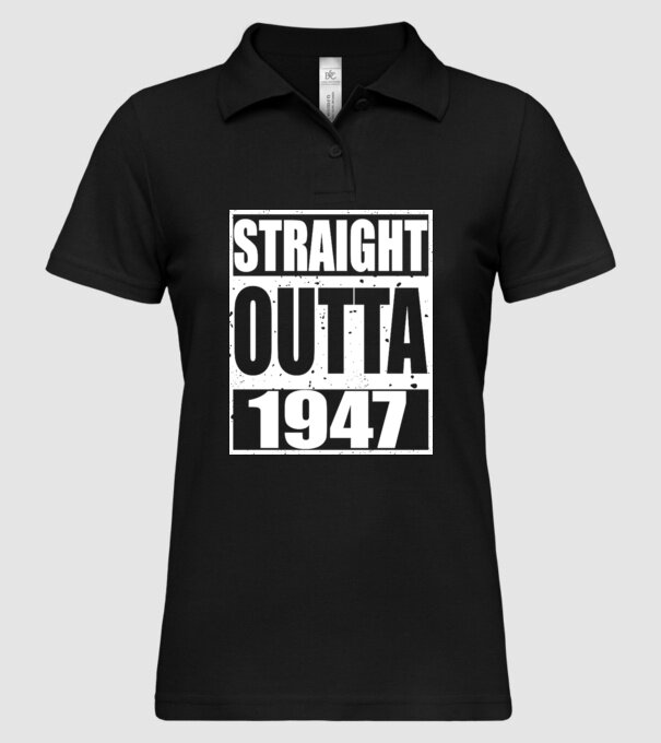 Straight Outta - 1947 model negru pe tricou