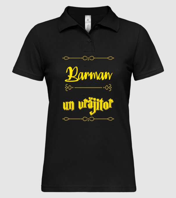 Sunt Barman, nu un vrăjitor model negru pe tricou