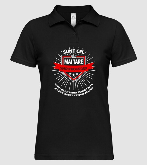 sunt cel mai tare snowboarder_D2055572 model negru pe tricou