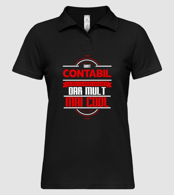 Sunt contabil, la fel ca toți ceilalți, dar mult mai cool model negru pe tricou