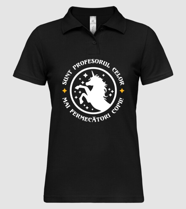 Sunt profesorul celor mai fermecători copii model negru pe tricou