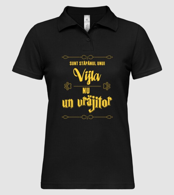 sunt stăpânul unui vijla, nu un vrăjitor model negru pe tricou