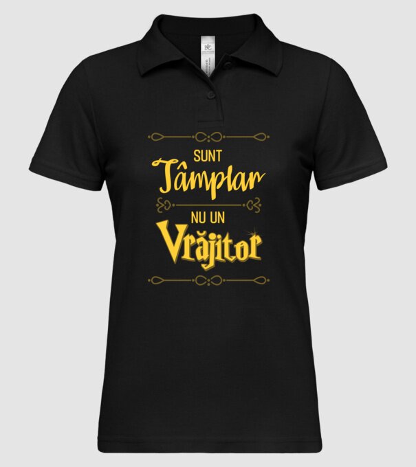 Sunt tâmplar, nu un vrăjitor model negru pe tricou