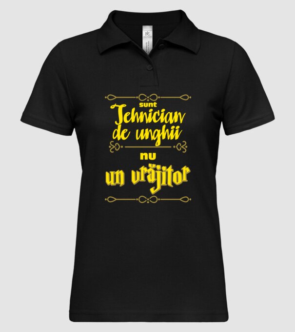 Sunt tehnician de unghii, nu un magician model negru pe tricou