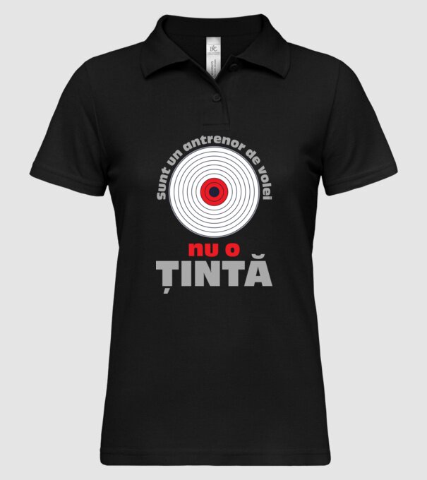 Sunt un antrenor de volei, nu o țintă model negru pe tricou