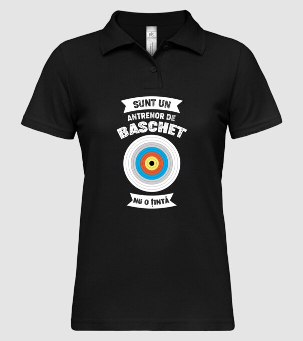 sunt un antrenor de baschet, nu o țintă model negru pe tricou