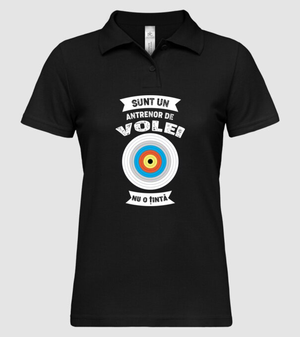 sunt un antrenor de volei, nu o țintă model negru pe tricou