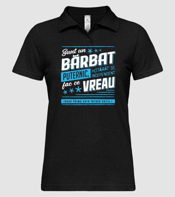Sunt un bărbat puternic model negru pe tricou