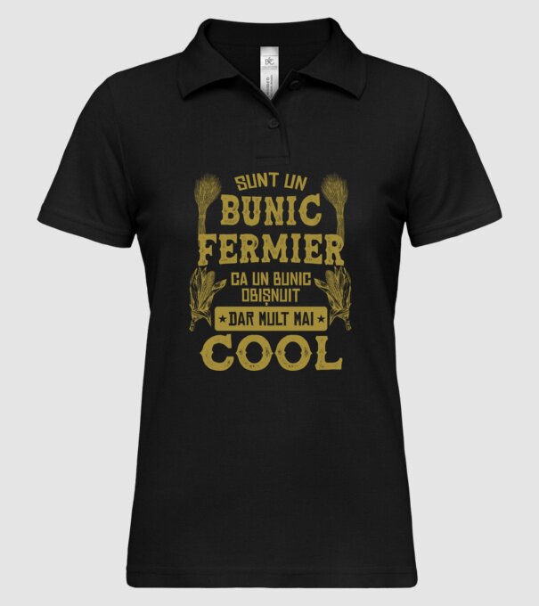 Sunt un bunic fermier, ca un bunic obișnuit, v model negru pe tricou