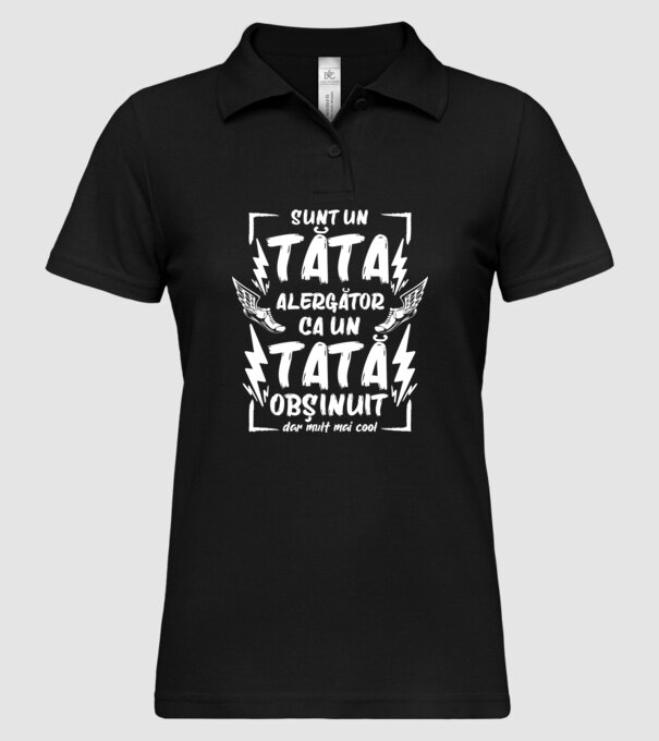 sunt un tată alergător, ca un tată obișnuit, dar mult mai cool model negru pe tricou