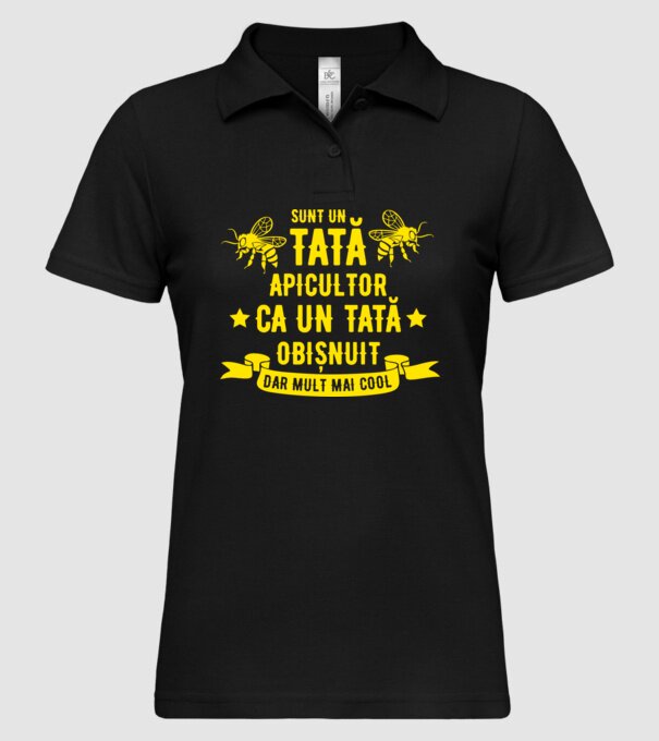 sunt un tată apicultor, ca un tată obișnuit, dar mult mai cool model negru pe tricou