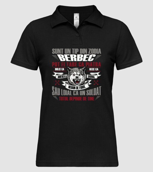 Sunt un tip din zodia Berbec model negru pe tricou