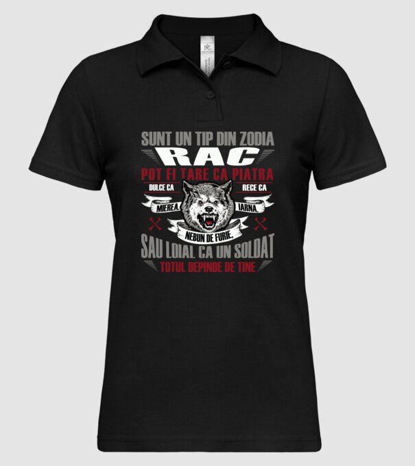 Sunt un tip din zodia Rac model negru pe tricou