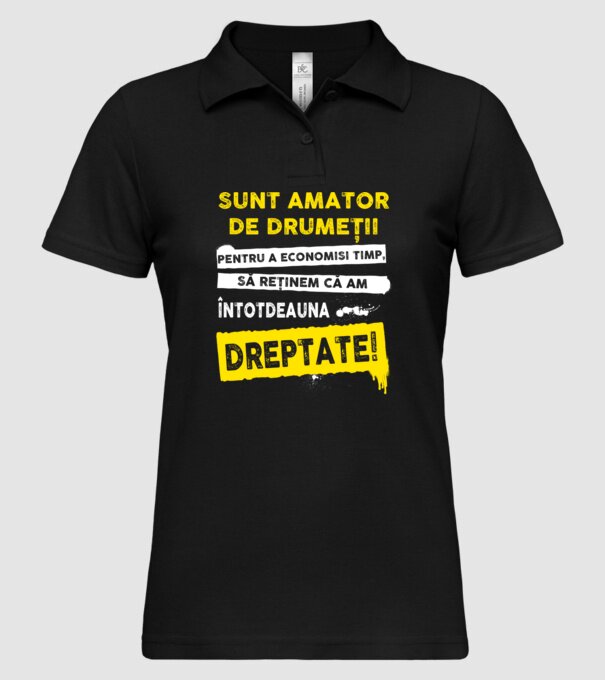sunt amator de drumeții - pentru a economisi timp, să reținem că am întotdeauna dreptate model negru pe tricou