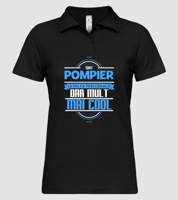 Sunt pompier, la fel ca toți ceilalți, dar mult mai cool model negru pe tricou
