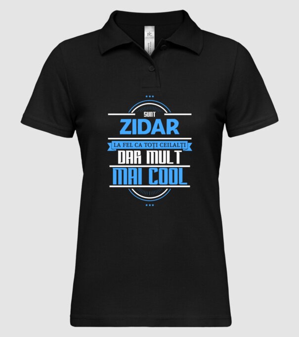 Sunt zidar, la fel ca toți ceilalți, dar mult mai cool model negru pe tricou