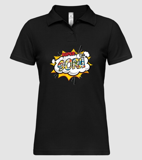 Super Soră model negru pe tricou