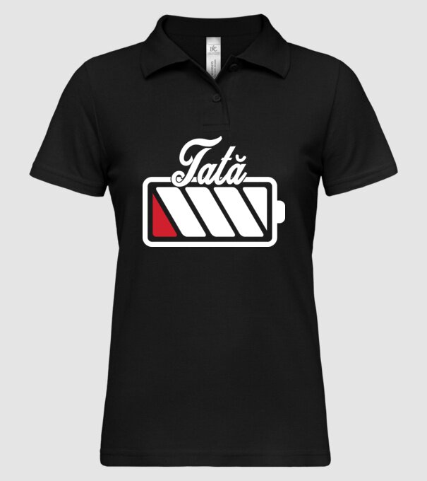 Tată la încărcat model negru pe tricou