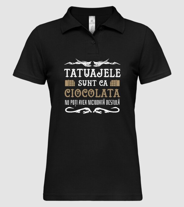 Tatuajele sunt ca ciocolata, nu poți avea niciodată destulă model negru pe tricou