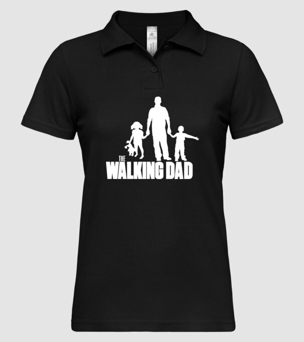 The Walking Dad model negru pe tricou