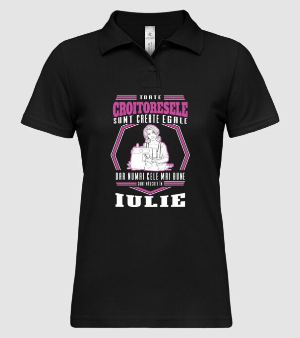 Toate croitoresele iulie model negru pe tricou
