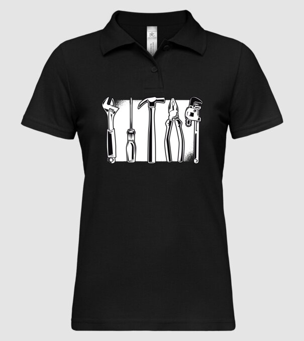 Tools model negru pe tricou