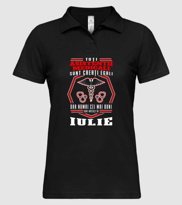 Toți asistenții medicali sunt creați egali, dar numai cei mai buni sunt născuți în iulie model negru pe tricou