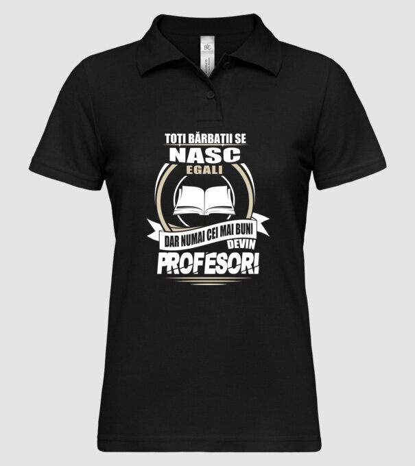 Toți bărbații se nasc egali profesori model negru pe tricou
