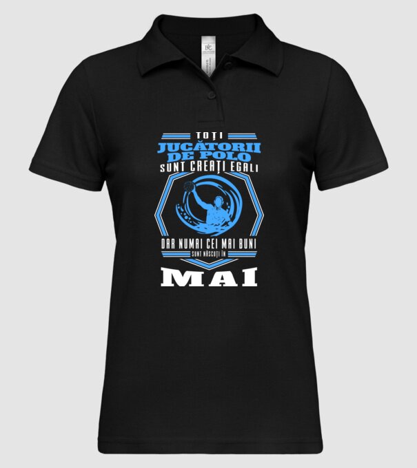 Toți jucătorii de polo sunt creați egali, dar numai cei mai buni sunt născuți în mai model negru pe tricou