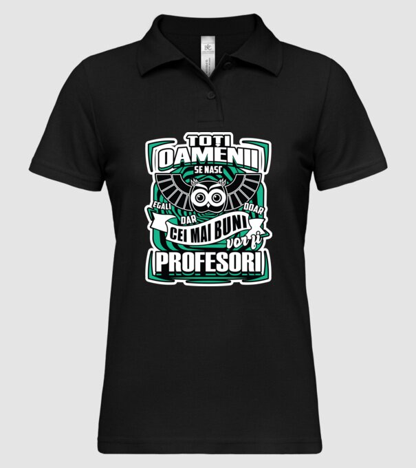 Toți oamenii profesori model negru pe tricou