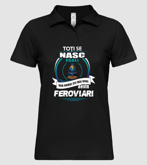 Toți se nasc egali, dar numai cei mai buni devin feroviari model negru pe tricou