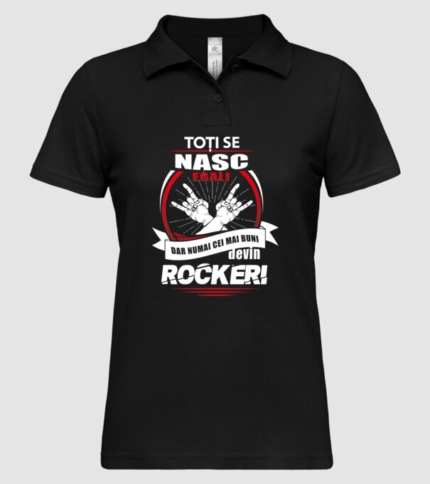 toți se nasc egali, dar numai cei mai buni devin rockeri model negru pe tricou