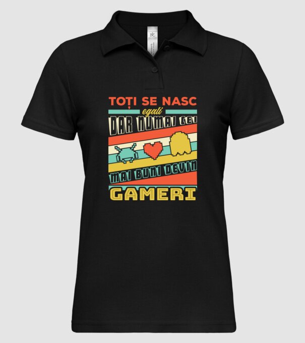 toți se nasc egali, dar numai cei mai buni devin gameri model negru pe tricou