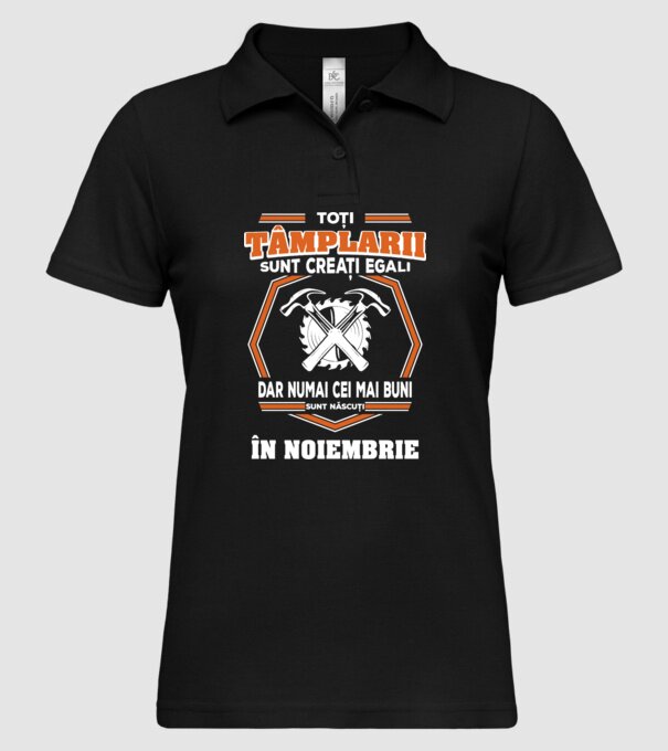 toți tâmplarii sunt creați egali, dar numai cei mai buni sunt născuți în noiembrie model negru pe tricou