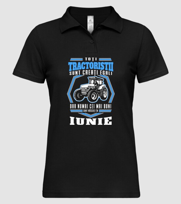 Toți tractoriștii sunt creați egali, dar numai cei mai buni sunt născuți în iunie model negru pe tricou