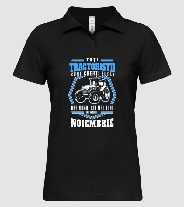 Toți tractoriștii sunt creați egali, dar numai cei mai buni sunt născuți în noiembrie model negru pe tricou