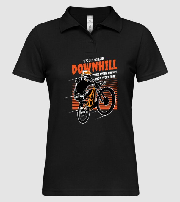 TR Downhill model negru pe tricou