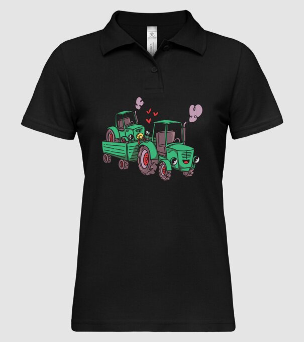TRACTOR model negru pe tricou