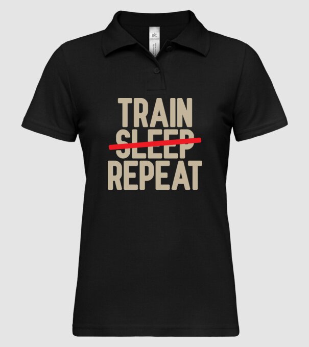 Train repeat model negru pe tricou
