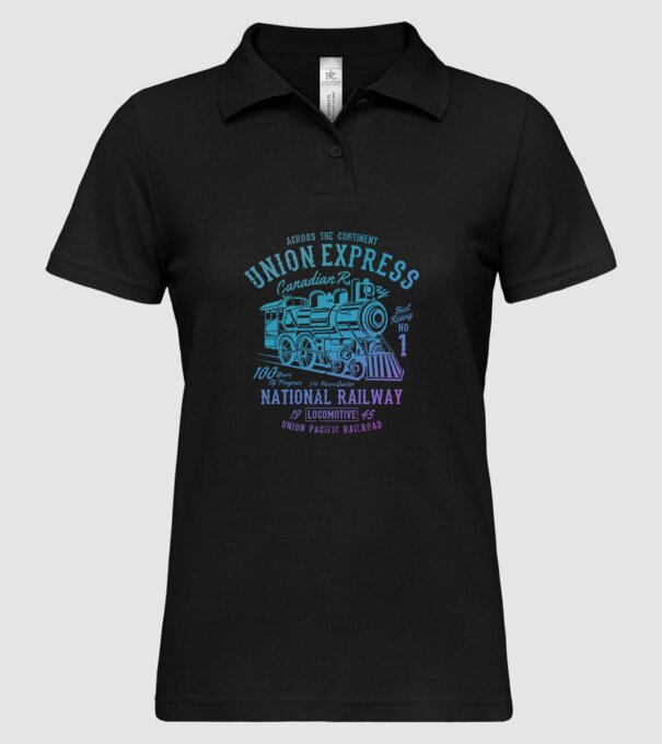 Trenuri model negru pe tricou