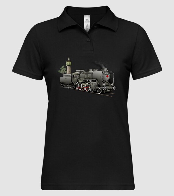 Trenuri model negru pe tricou