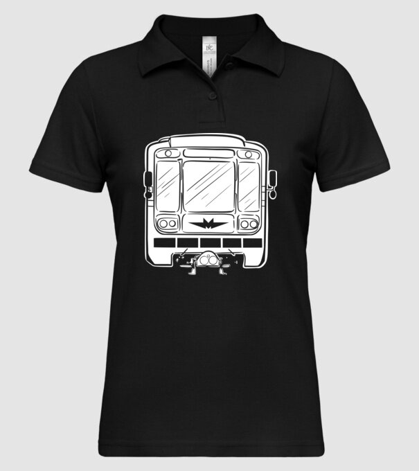 Trenuri model negru pe tricou