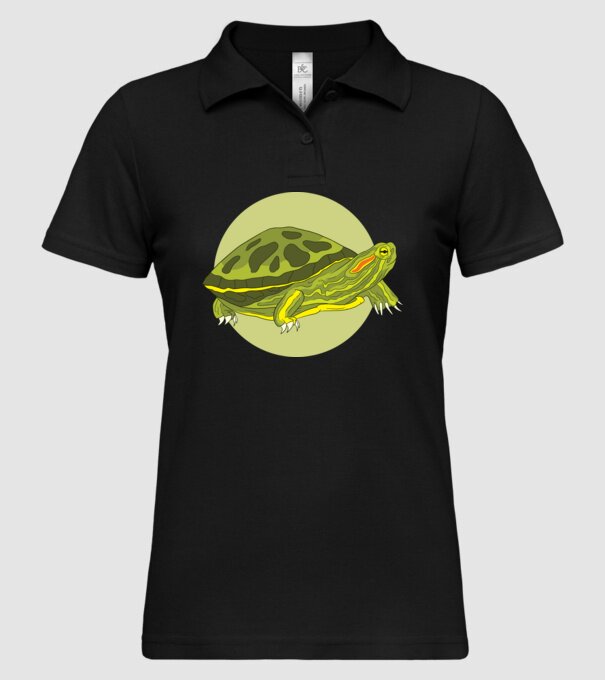 Turtle model negru pe tricou