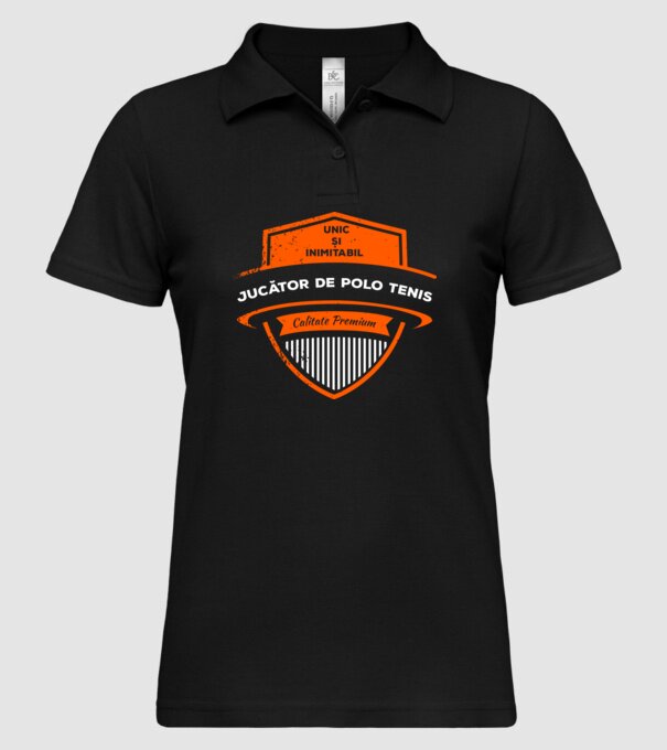 JUCĂTOR DE TENIS unic și inimitabil calitate premium model negru pe tricou