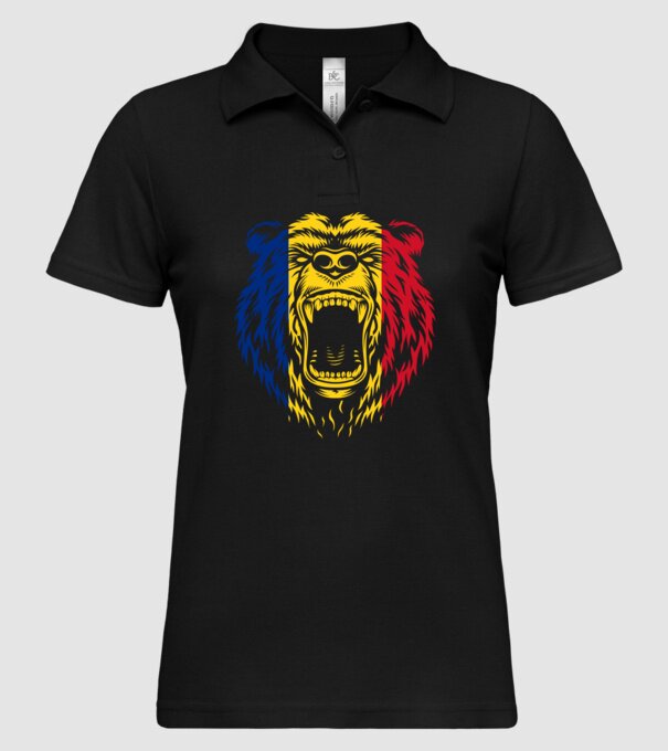 ursul model negru pe tricou