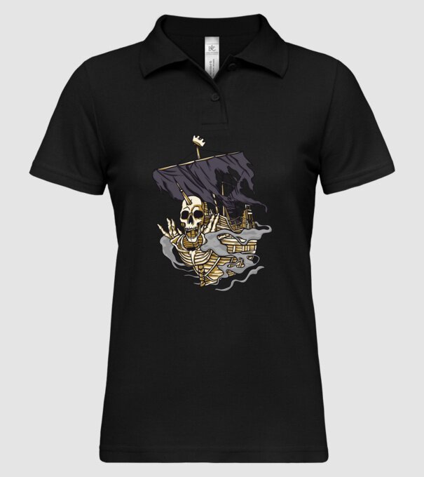 Vapoare model negru pe tricou