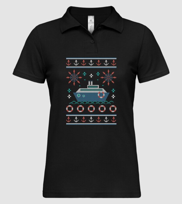 Vapoare model negru pe tricou