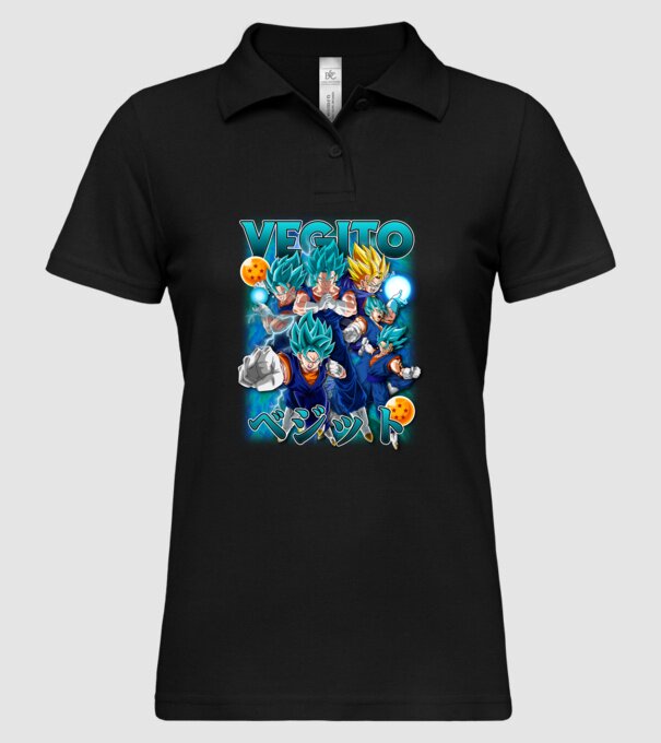 vegito dragonball model negru pe tricou