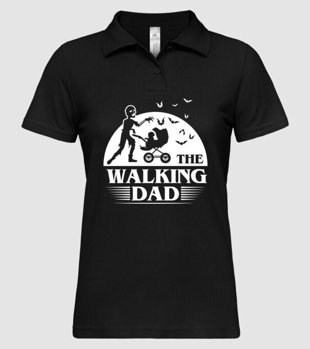 Walking dad model negru pe tricou