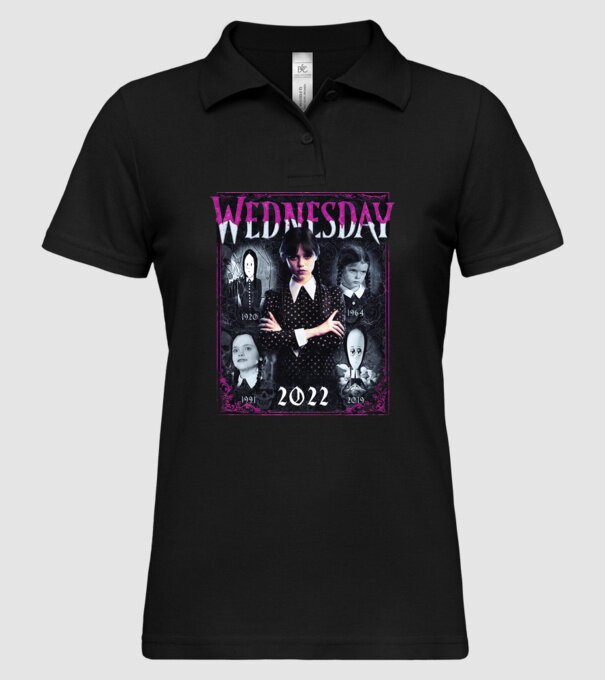 WEDNESDAY ADDAMS multi all time model negru pe tricou